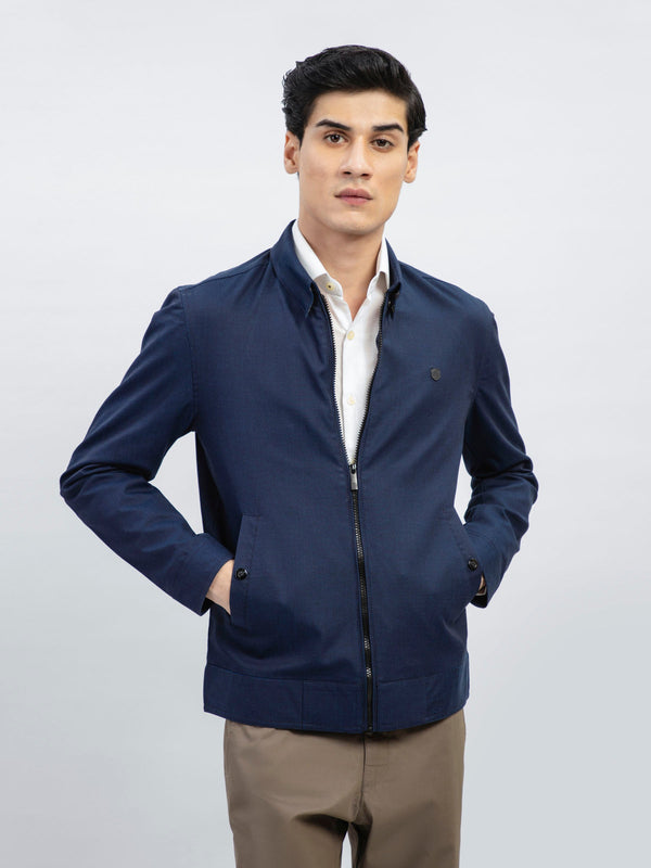 Navy Blue Structured Baracuta Jacket Brumano Pakistan