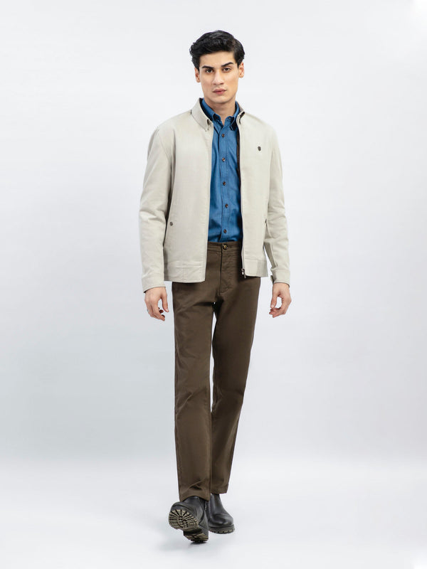 Cream Structured Baracuta Jacket