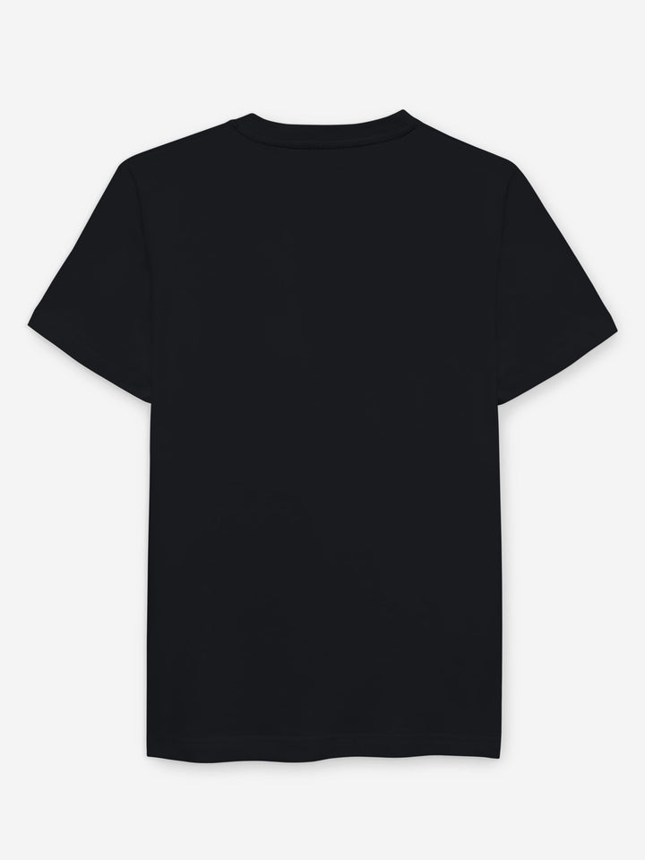 Black 100% Combed Cotton Crew Neck T-Shirt Brumano Pakistan