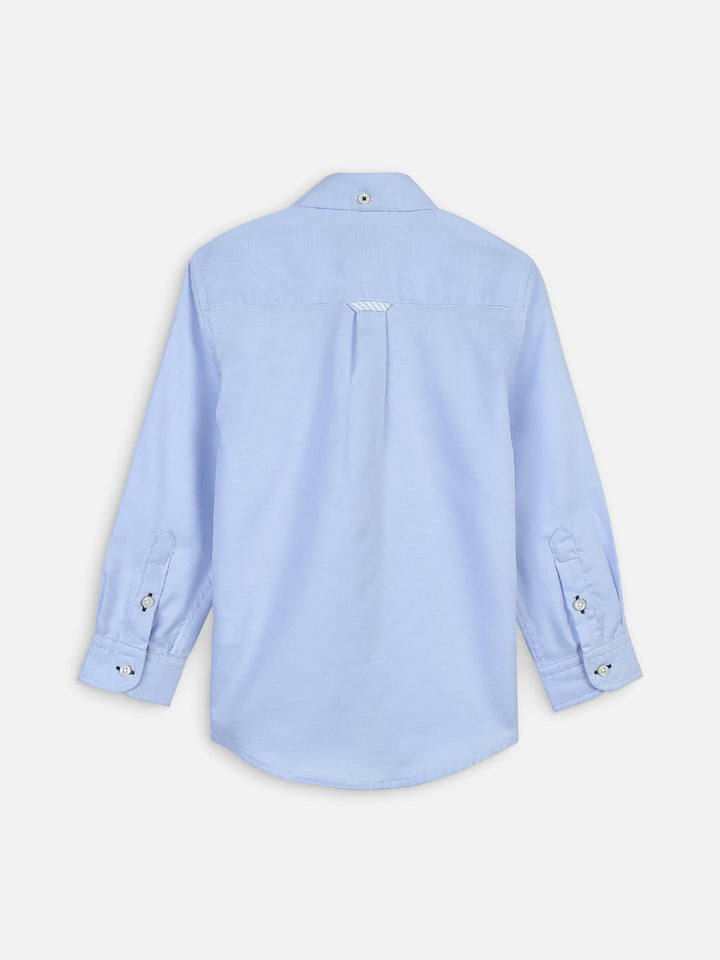 Basic Blue Oxford Long Sleeve Casual Shirt Brumano Pakistan