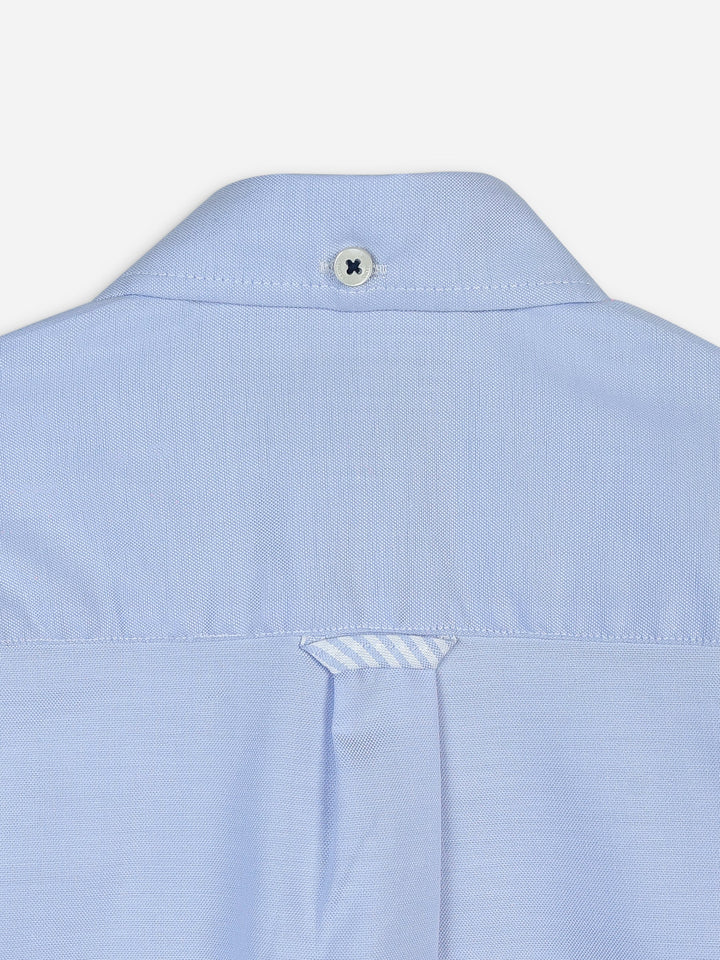 Basic Blue Oxford Long Sleeve Casual Shirt Brumano Pakistan