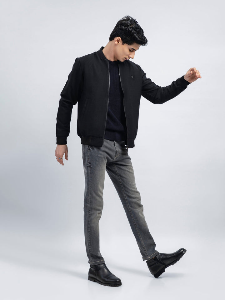 Black Everyday Bomber Jacket Brumano Pakistan