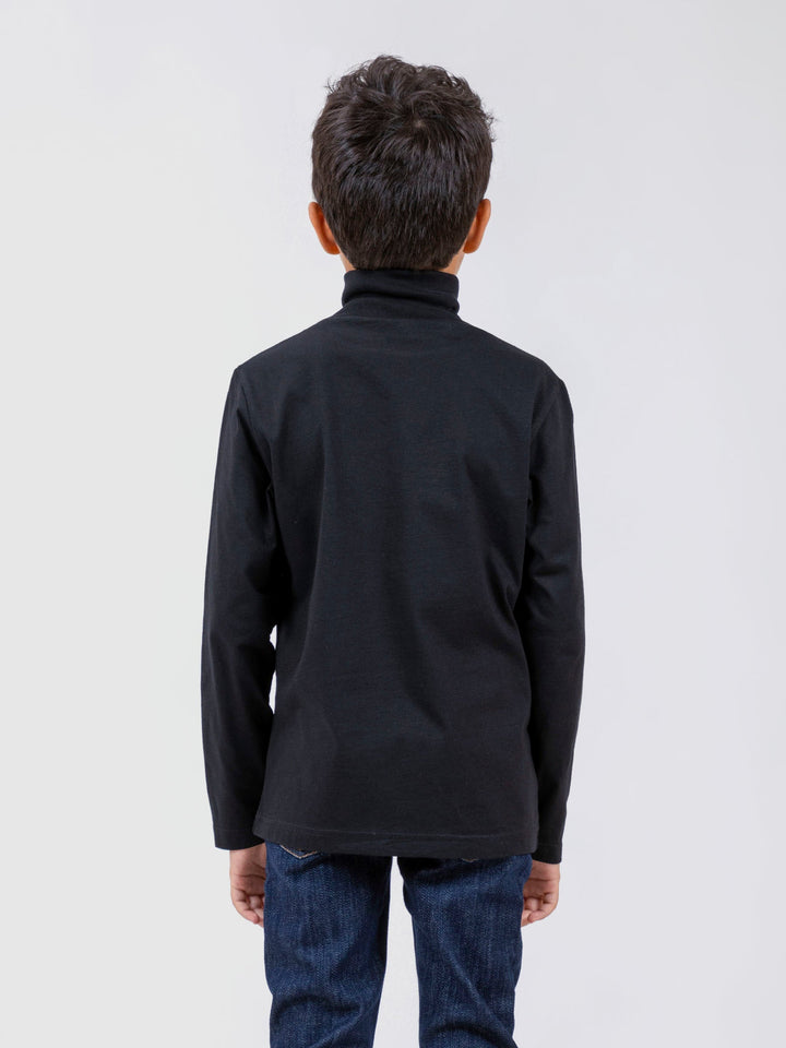 Black High Neck With Long Sleeves - Unisex Brumano Pakistan