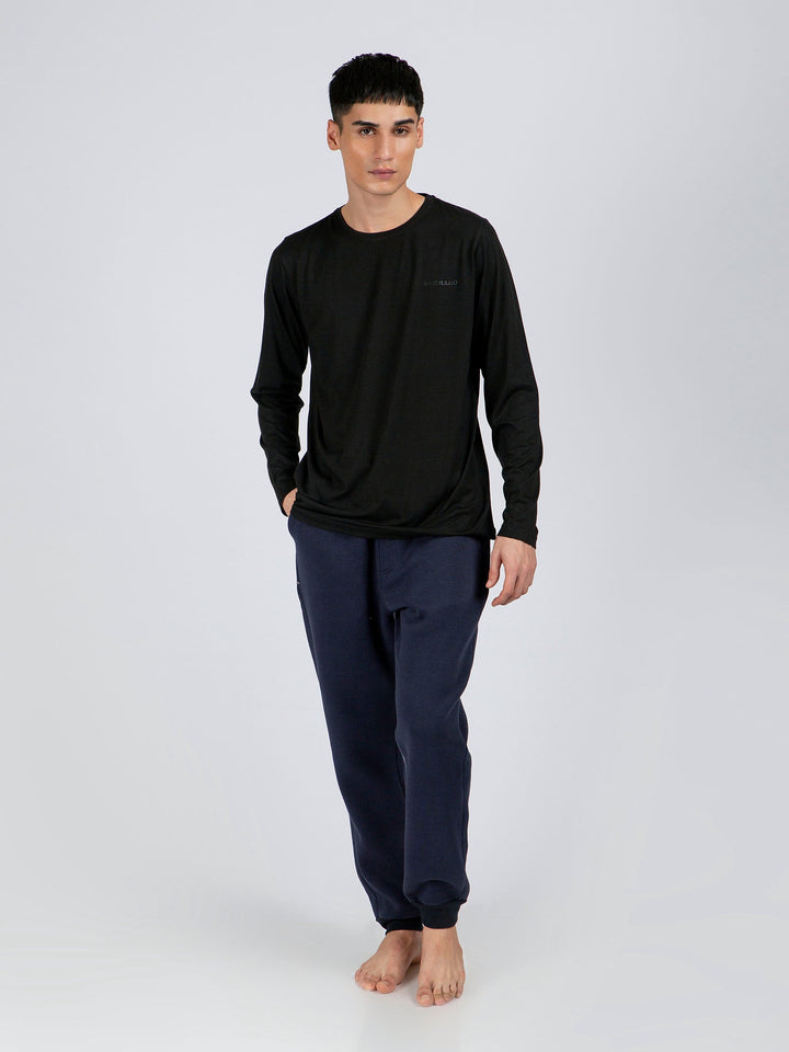 Black Super Soft Long Sleeve T-Shirt Brumano Pakistan