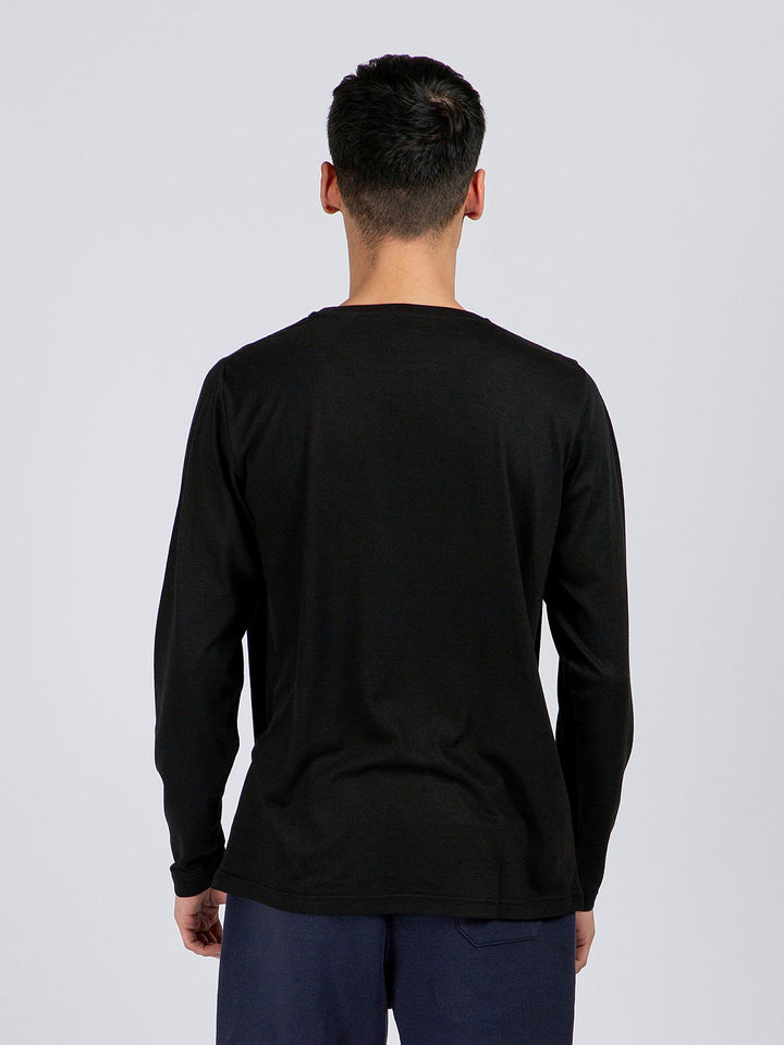 Black Super Soft Long Sleeve T-Shirt Brumano Pakistan