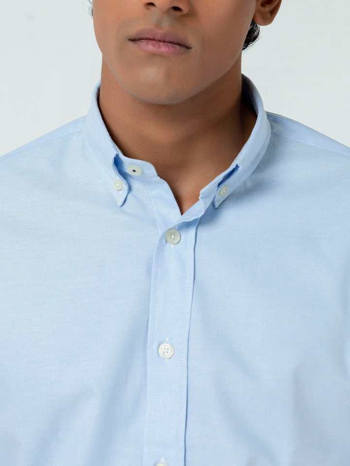 Blue Oxford Button Down Shirt Brumano Pakistan