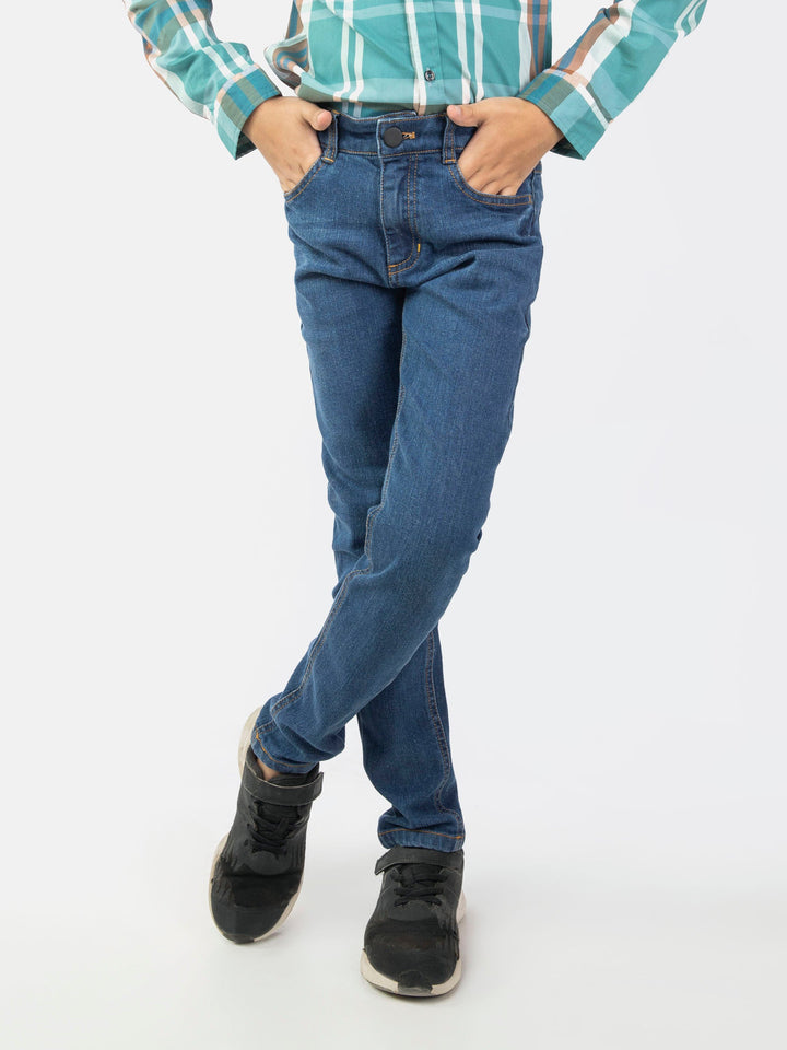 Blue Slimfit Casual Jeans Brumano Pakistan