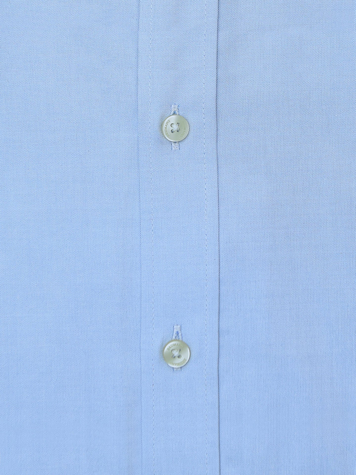 Classic Blue Oxford Shirt With Button Down Collar Brumano Pakistan