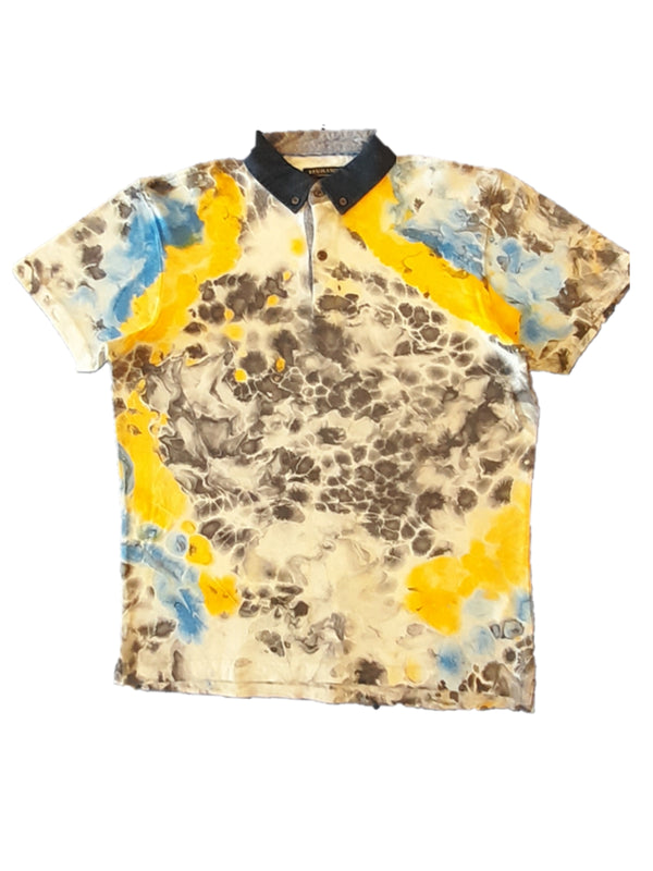 Multi Color Pique Polo Shirt