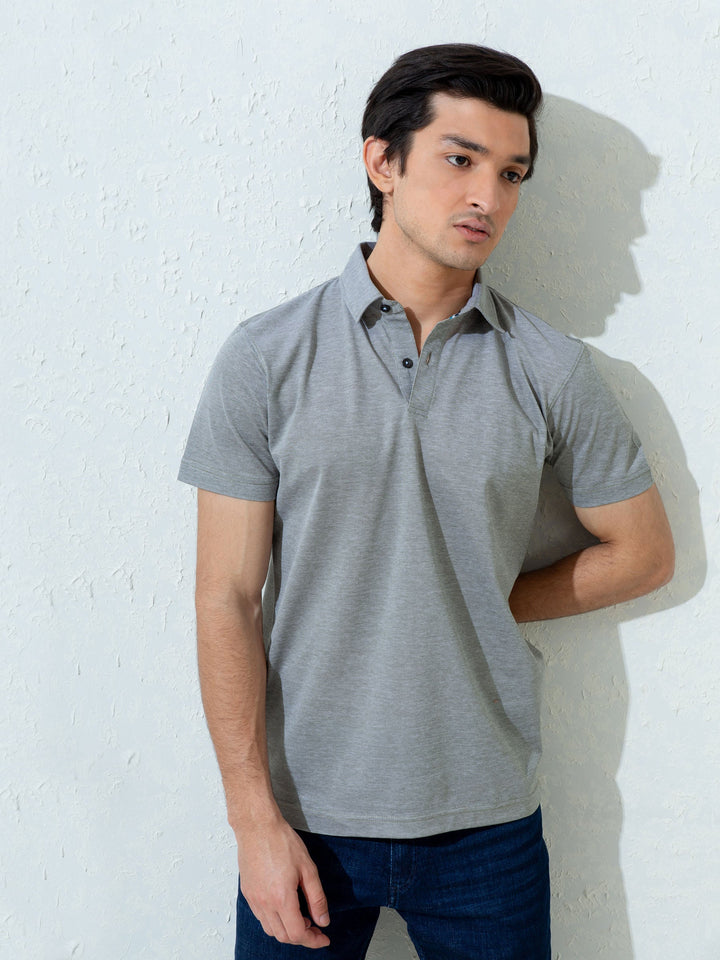 Green Pique Mercerized Polo Shirt Brumano Pakistan