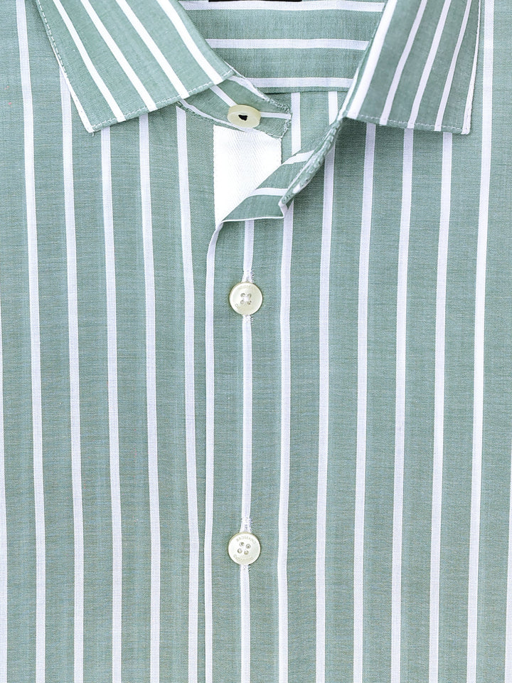 Green Light Weight Striped Shirt Brumano Pakistan