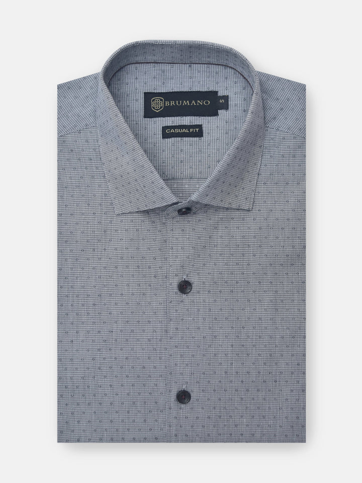 Grey Fil Coupe Formal Shirt Brumano Pakisttan