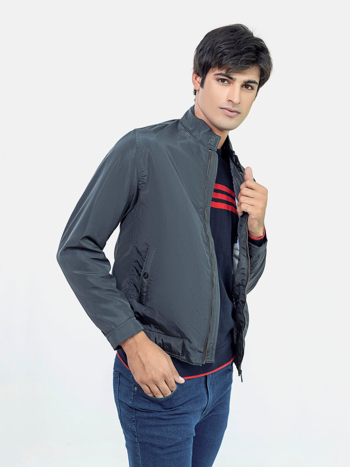 Grey Light Weight Harrington Jacket Brumano Pakistan