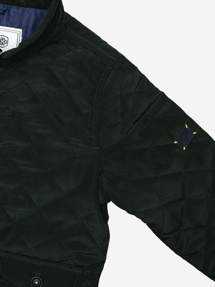 Horizontal Olive Quilted Jacket Brumano Pakistan