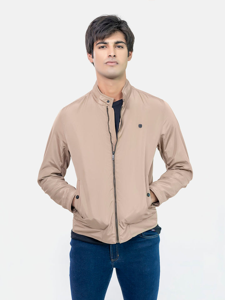 Khaki Light Weight Harrington Jacket Brumano Pakistan 