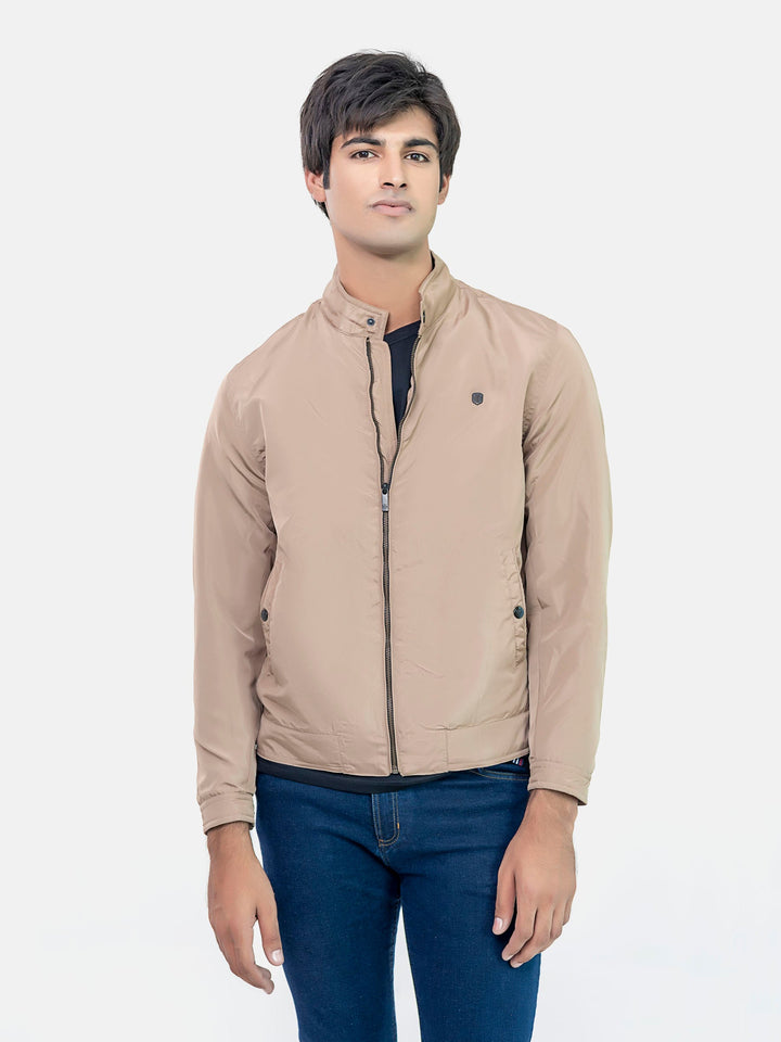 Khaki Light Weight Harrington Jacket Brumano Pakistan 