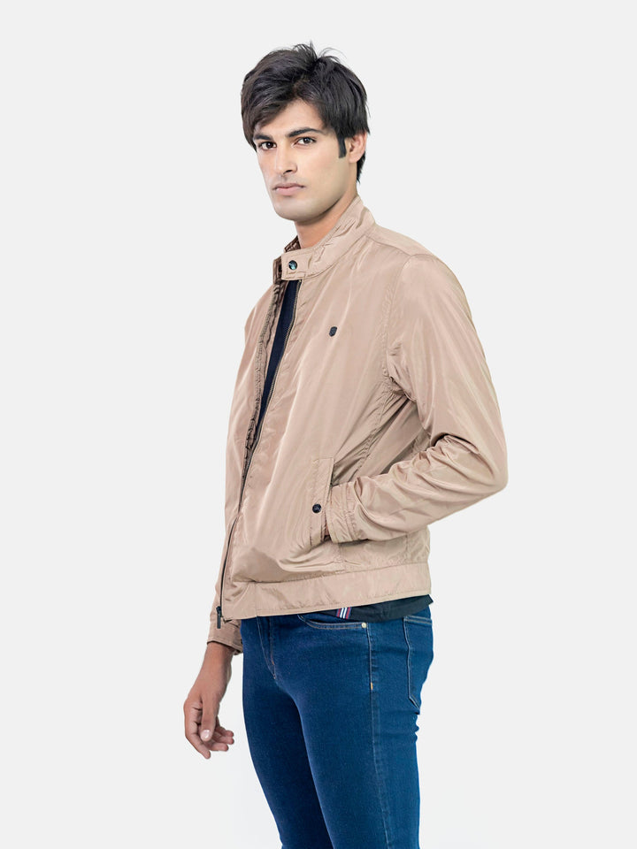 Khaki Light Weight Harrington Jacket Brumano Pakistan 