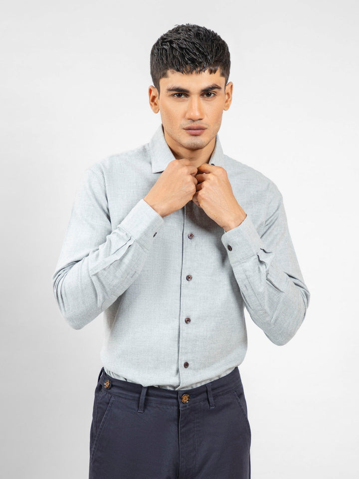 Light Grey Flannel Shirt Brumano Pakistan 