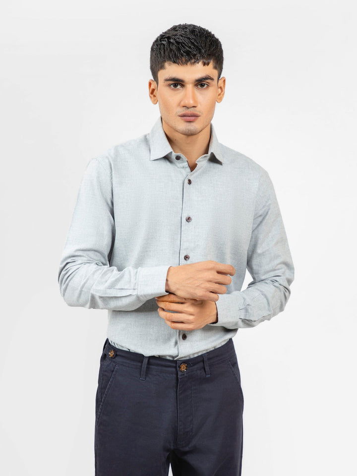 Light Grey Flannel Shirt Brumano Pakistan 