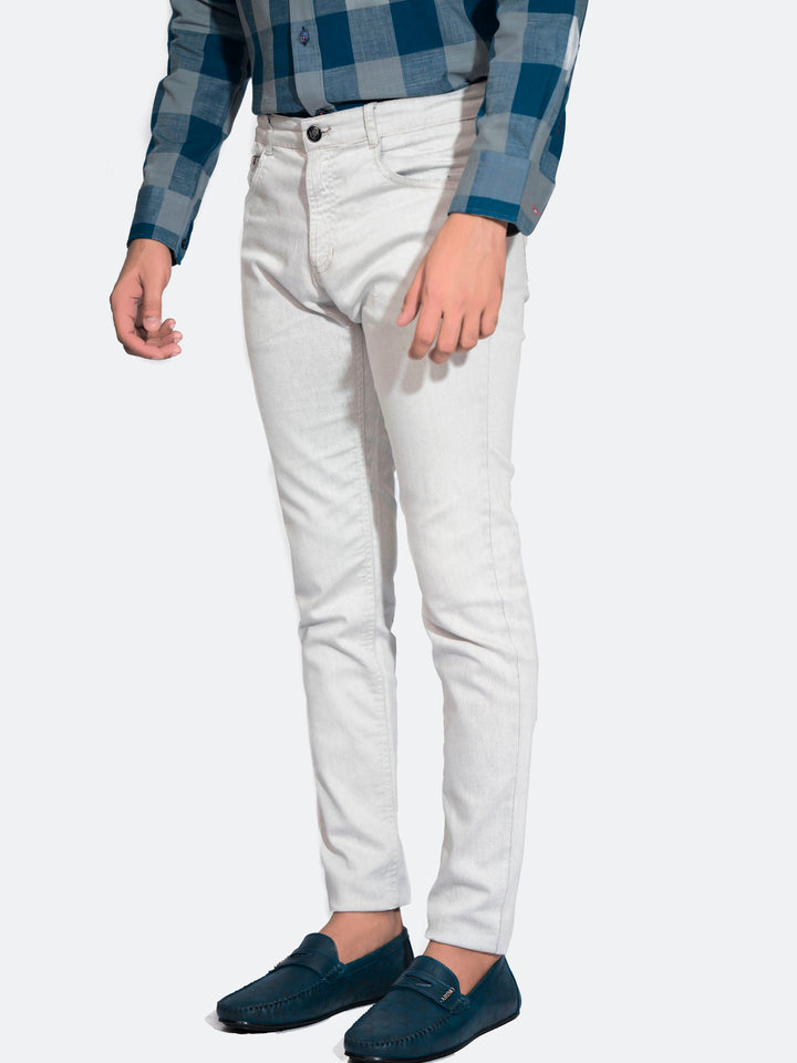 Light Grey Slim Fit Jeans Brumano Pakistan