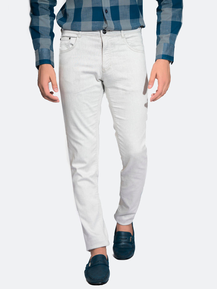 Light Grey Slim Fit Jeans Brumano Pakistan