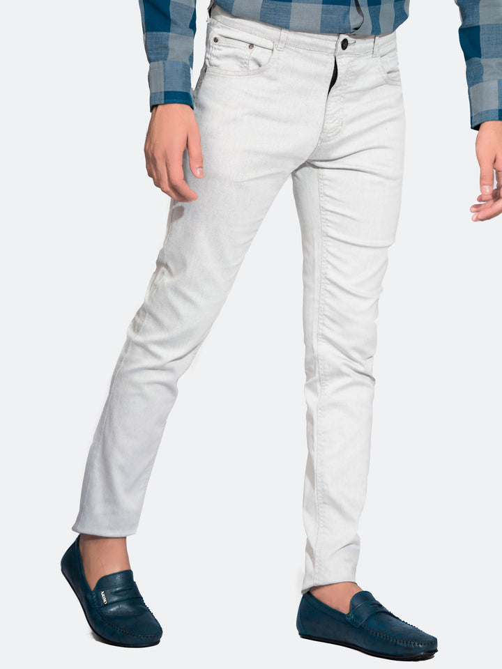 Light Grey Slim Fit Jeans Brumano Pakistan