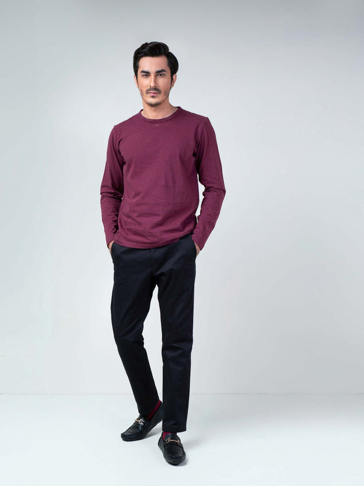 Maroon Long Sleeve T-Shirt Brumano Pakistan