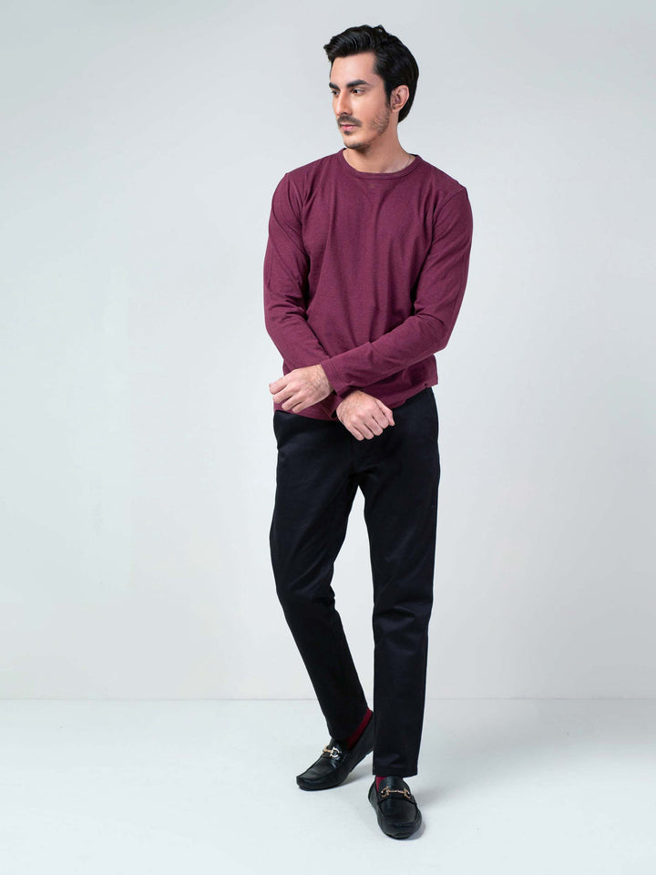 Maroon Long Sleeve T-Shirt Brumano Pakistan