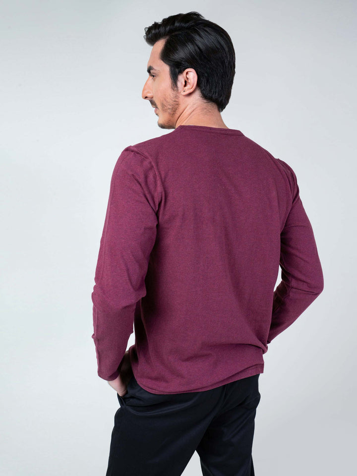 Maroon Long Sleeve T-Shirt Brumano Pakistan