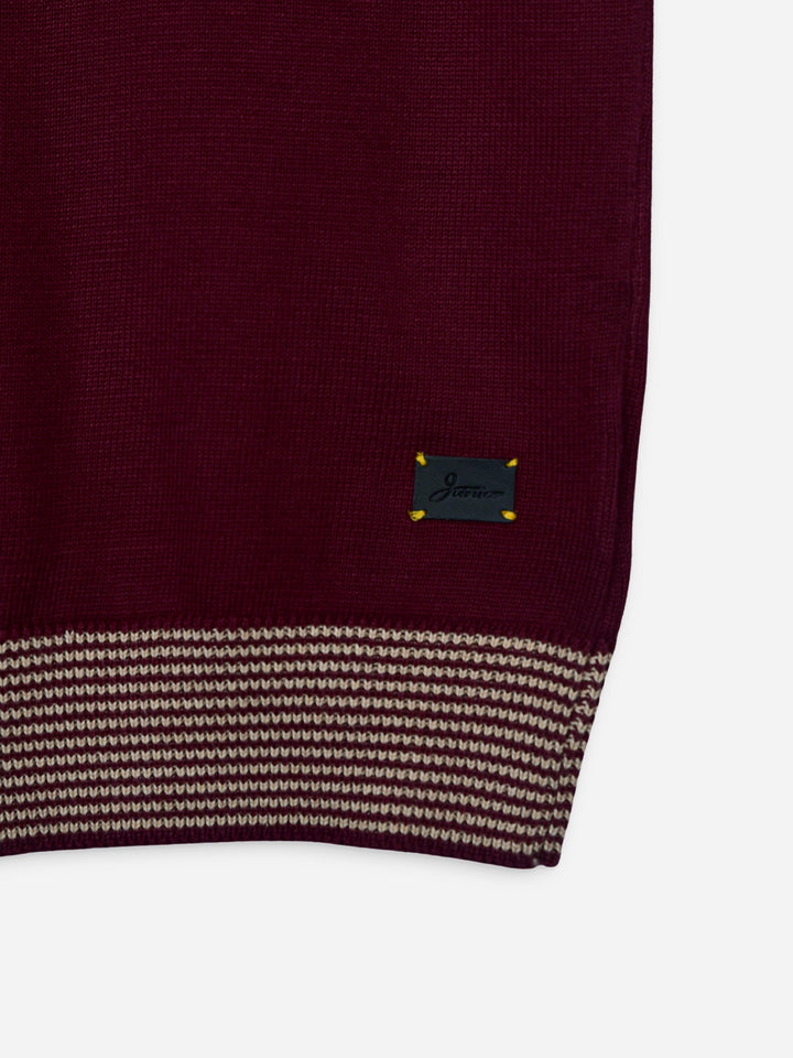 Maroon Sleeveless Casual Sweater Brumano Pakistan