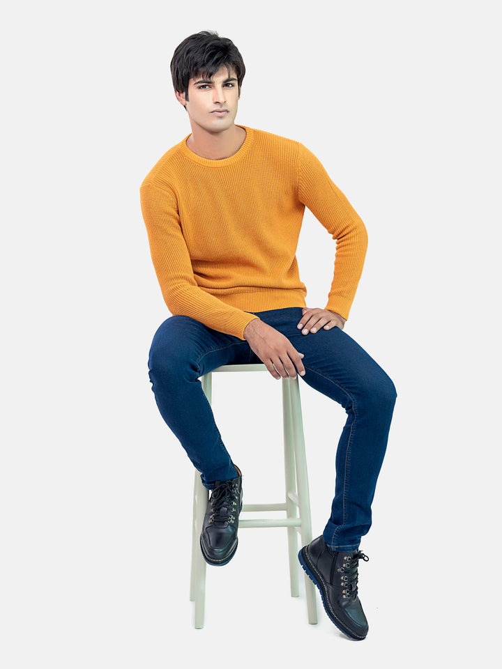 Mustard Knitted Jumper Brumano Pakistan