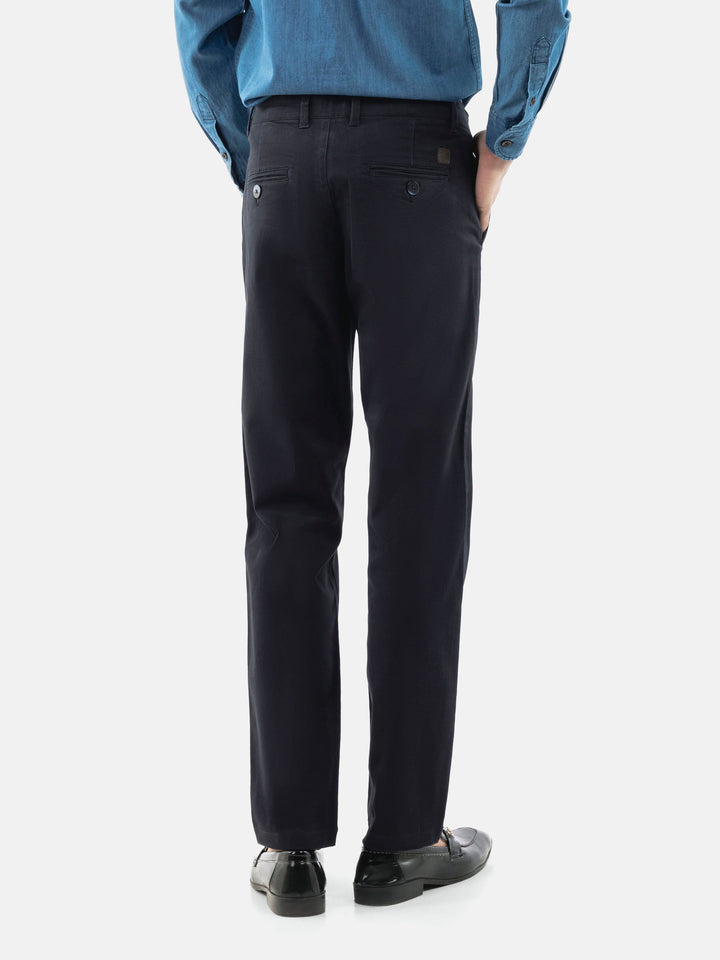 Navy Blue Basic Casual Fit Chinos Brumano Pakistan