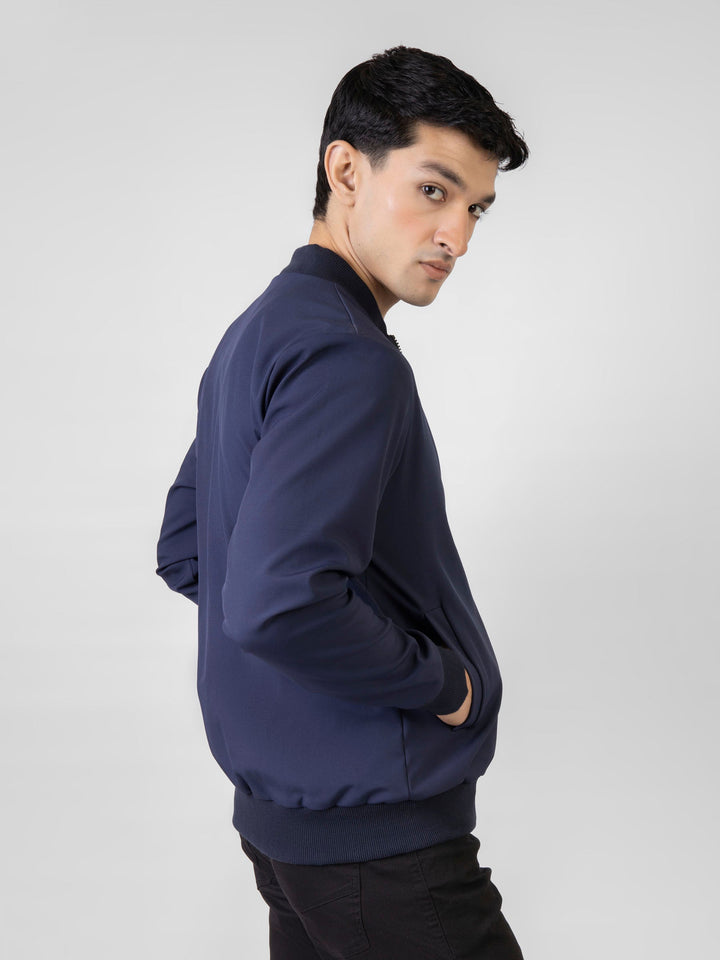 Navy Blue Bomber Jacket Brumano Pakistan