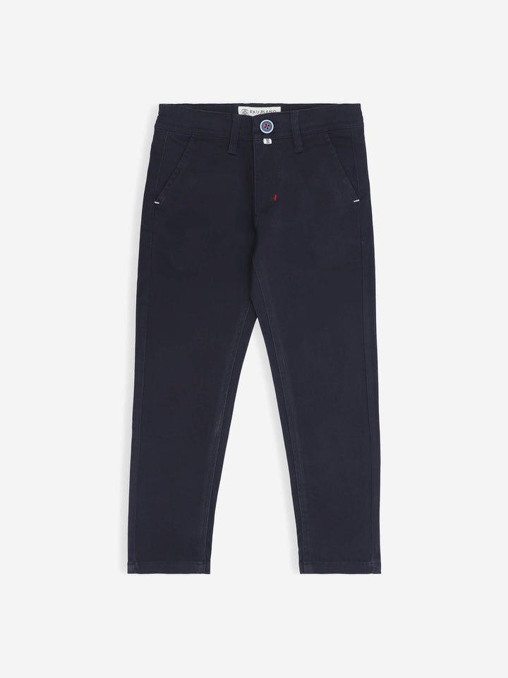 Navy Blue Casual Chino With Flap Pockets Brumano Pakistan