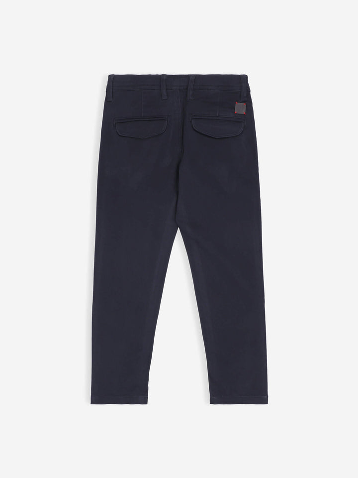 Navy Blue Casual Chino With Flap Pockets Brumano Pakistan