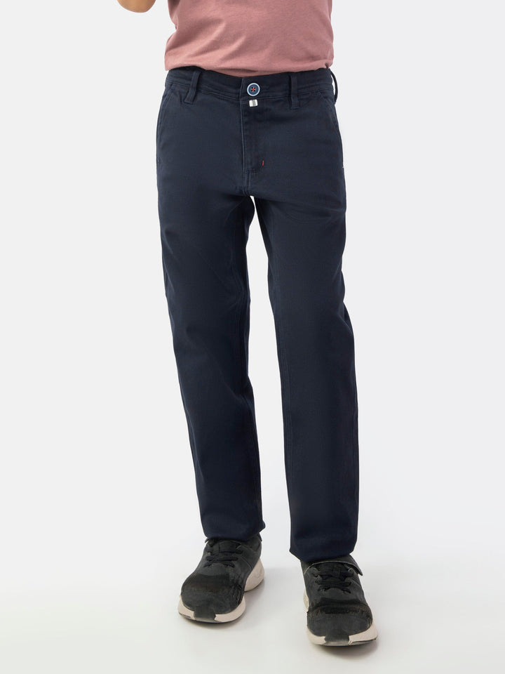 Navy Blue Casual Chino With Flap Pockets Brumano Pakistan