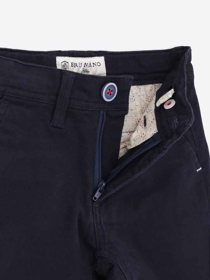 Navy Blue Casual Chino With Flap Pockets Brumano Pakistan