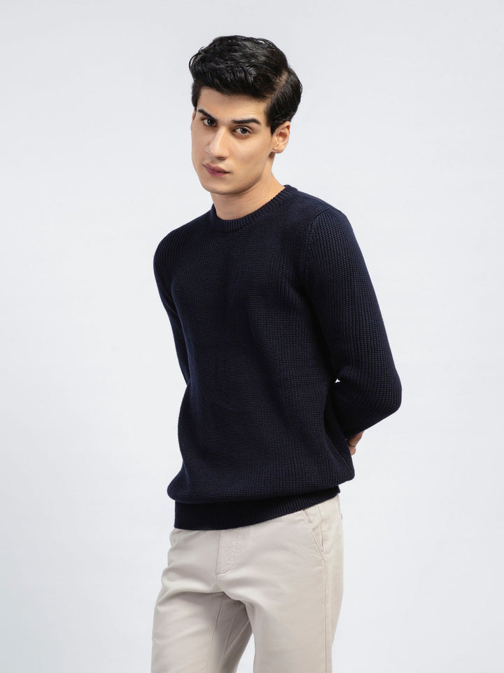 Navy Blue Knitted Jumper Brumano Pakistan