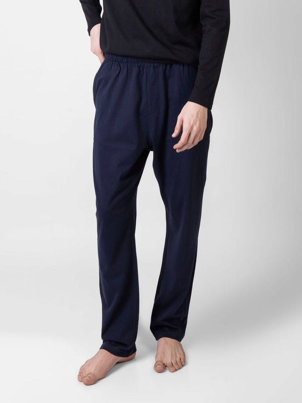 Navy Blue Relax Fit Knitted Pajama