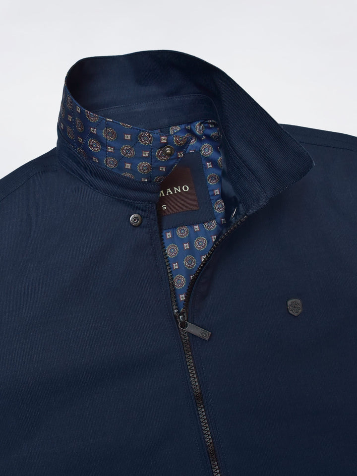 Navy Blue Structured Baracuta Jacket Brumano Pakistan