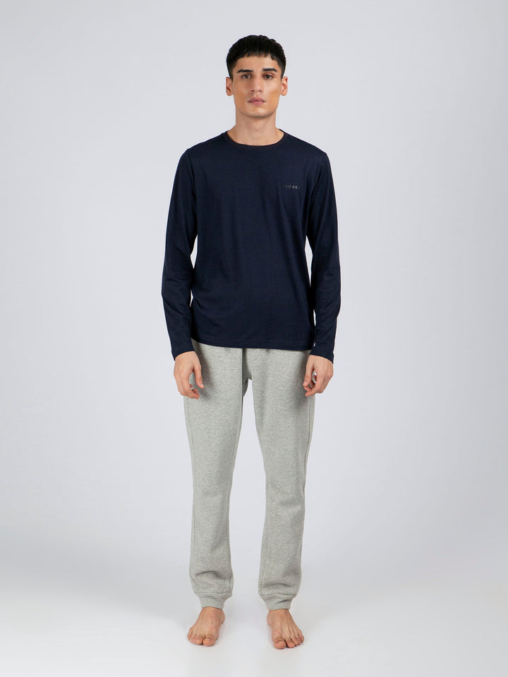 pakistanNavy Blue Super Soft Long Sleeve T-Shirt Brumano 