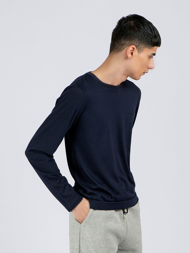 Navy Blue Super Soft Long Sleeve T-Shirt Brumano pakistan