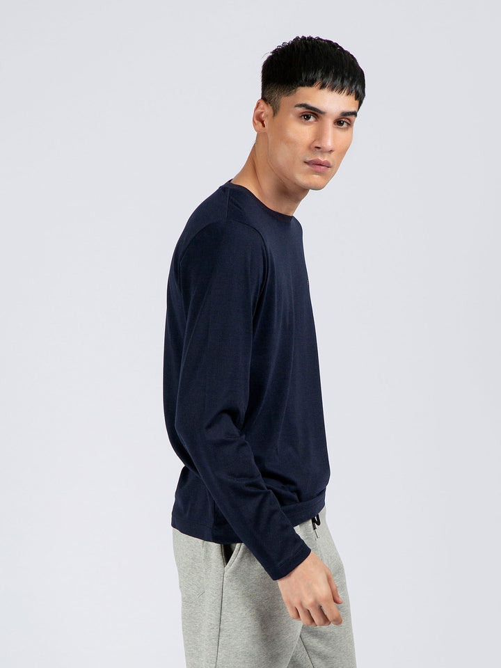 Navy Blue Super Soft Long Sleeve T-Shirt Brumano pakistan