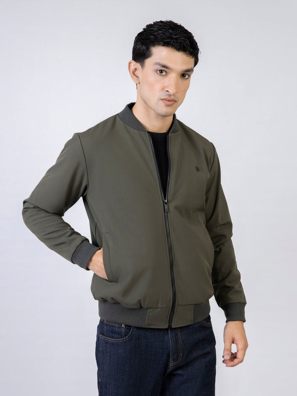 Olive Green Bomber Jacket