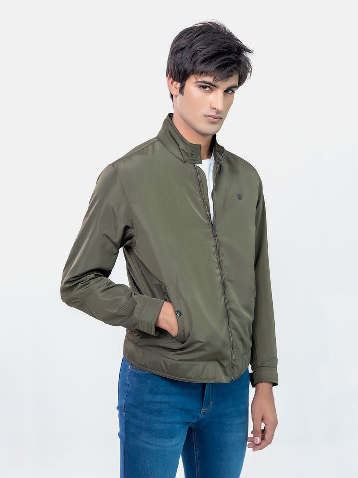 Olive Green Weight Harrington Jacket Brumano Pakistan