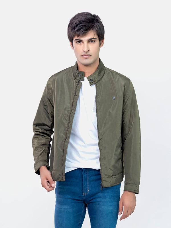 Olive Green Weight Harrington Jacket Brumano Pakistan