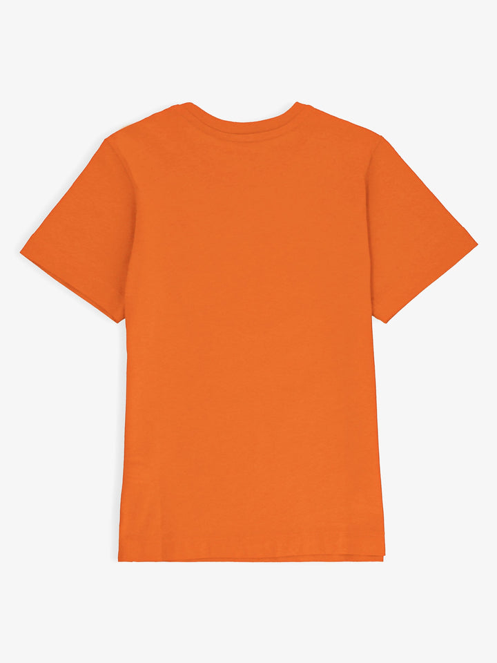 Orange Basic Crew Neck Casual T-Shirt Brumano Pakistan