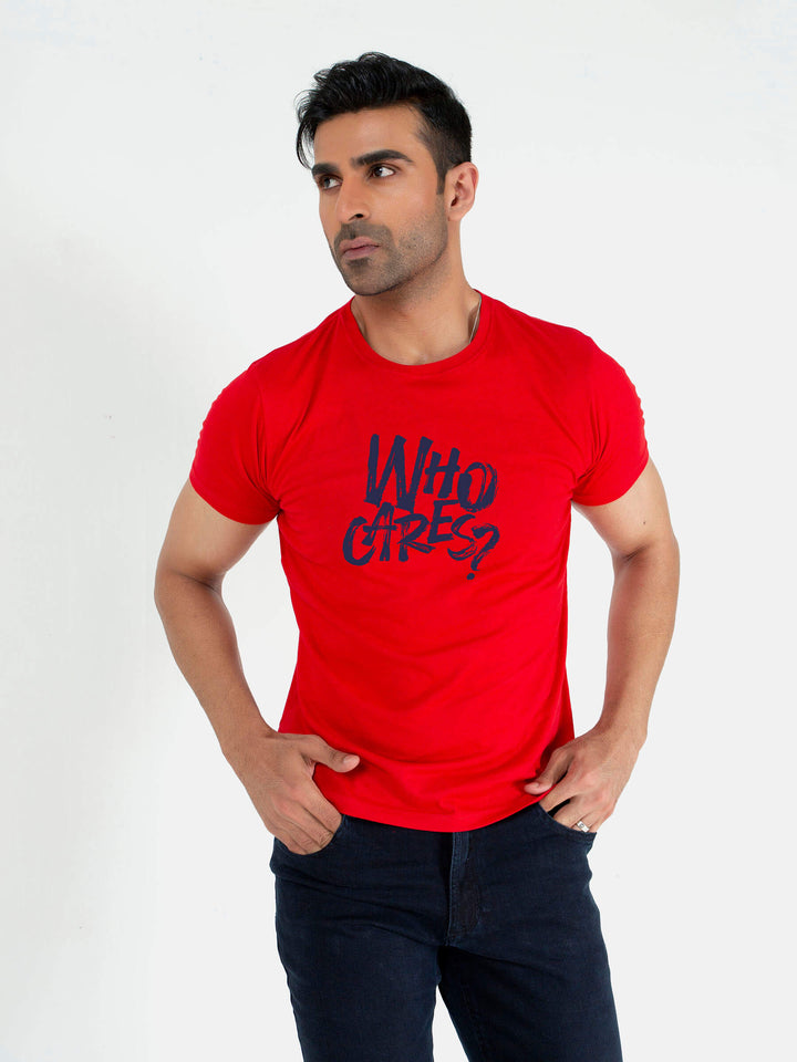 Red Graphic Printed T-Shirt Brumano Pakistan