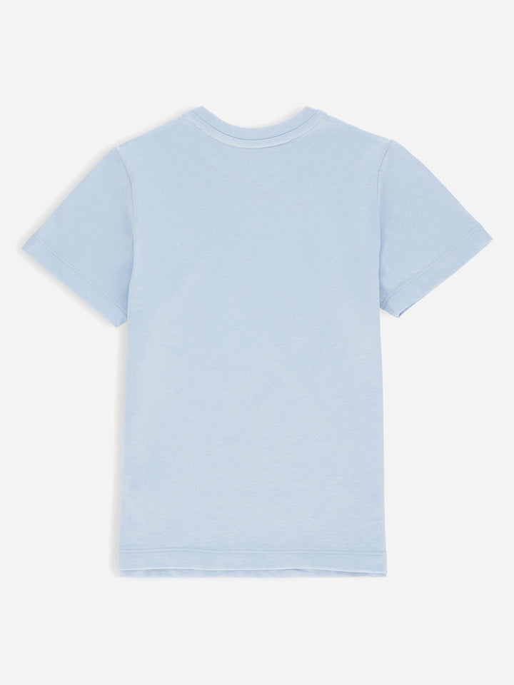 Sky Blue Basic Crew Neck Casual T-Shirt Brumano Pakistan