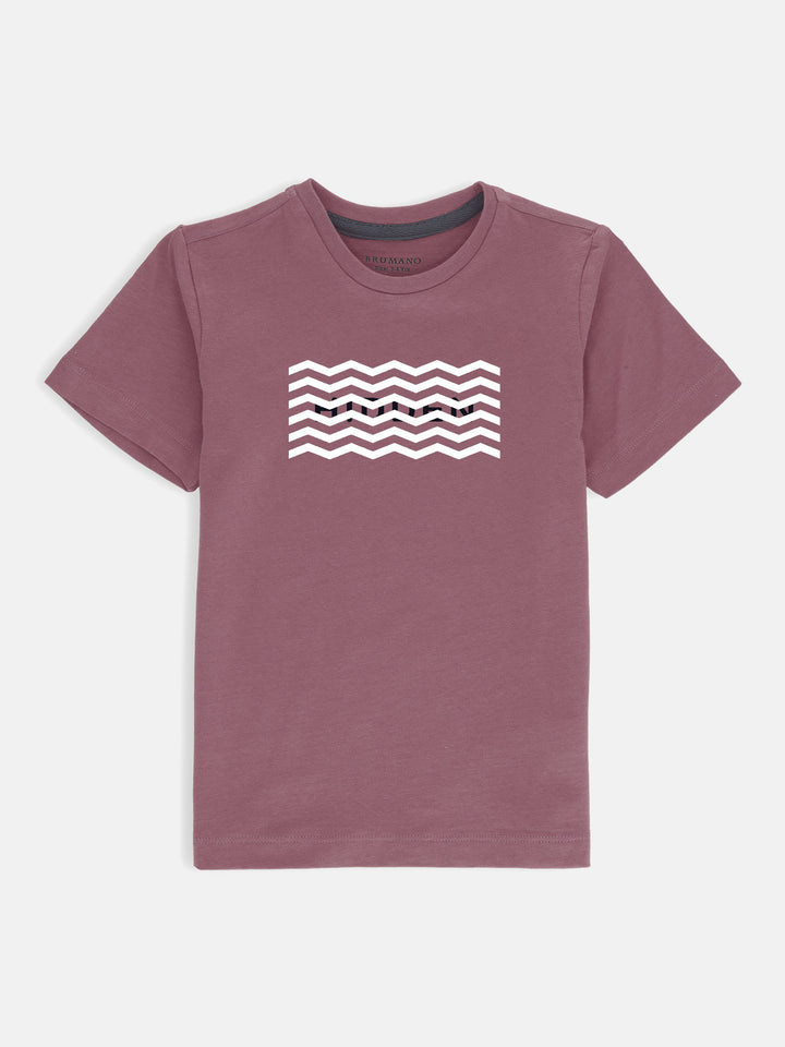 Tea Pink Graphic 'Hidden' Printed Casual Tee Brumano Pakistan